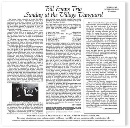 Bill Evans Trio - Sunday At The Village Vanguard [Vinyl]