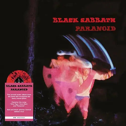 Black Sabbath - Paranoid [Red & Black Splatter Vinyl]