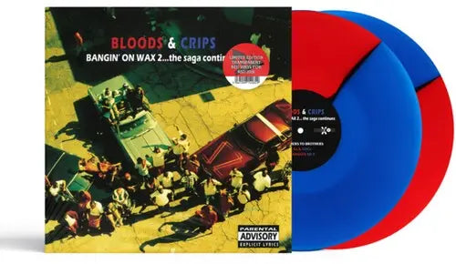 Bloods & Crips - Bangin' On Wax 2… The Saga Continues [2LP Half & Half Effect Red/Blue Color Vinyl]