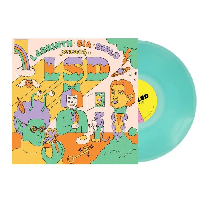 LSD - Labrinth Sia & Diplo Present [Clear w/ Blue & Orange Splatter Colored UK Import LP]