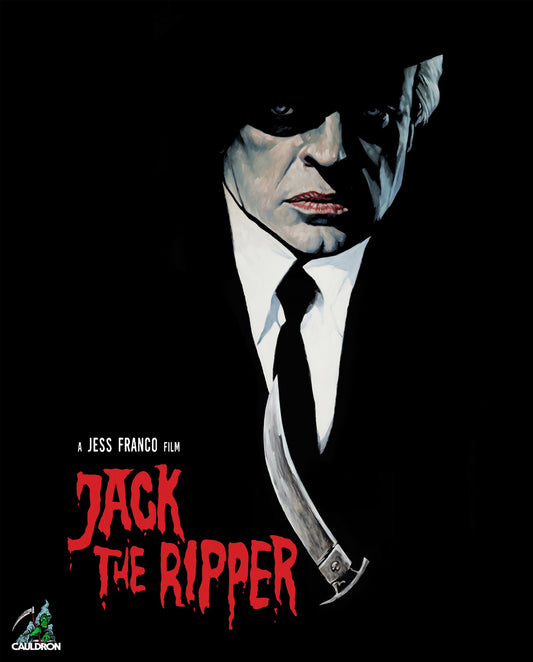 Jack the Ripper 1976 Jess Franco 4K UHD and Blu-ray limited slipbox edition cover art, Cauldron Films