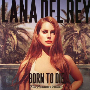 Album cover for Lana Del Rey - Born To Die Paradise Edition on vinyl & gold embossed slipcase