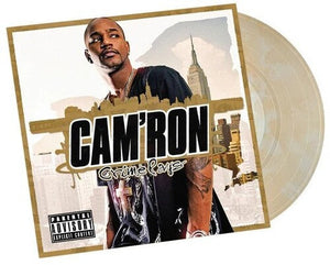 Album cover for Cam'ron - Crime Pays on china white colored vinyl 2lp