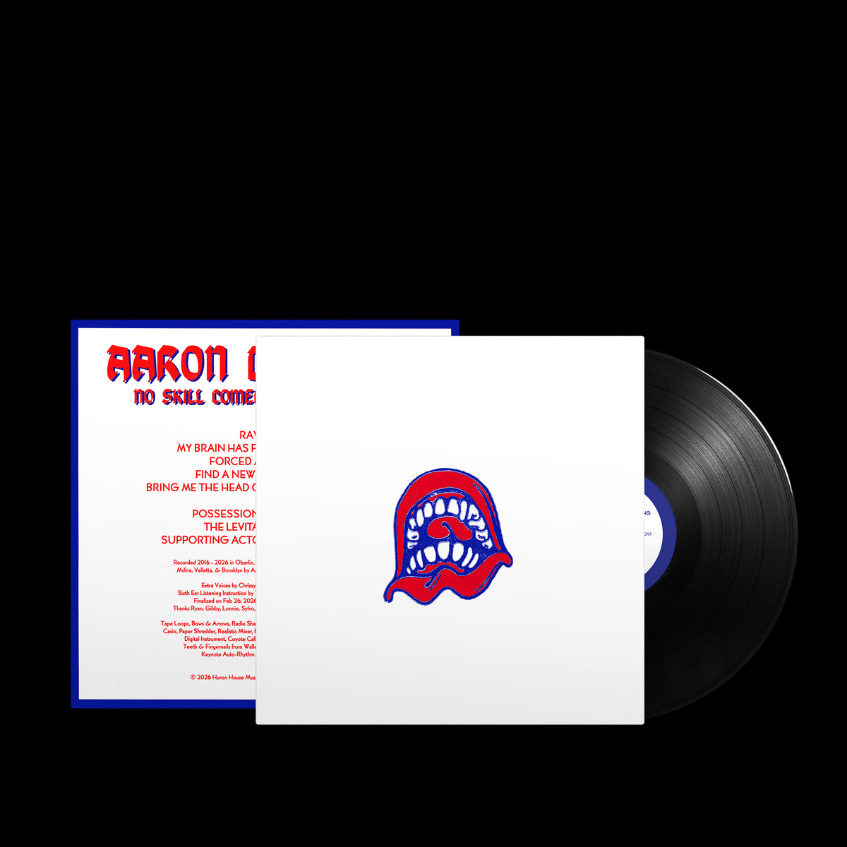 Aaron Dilloway - No Skill Comedy Mind Reading Black Vinyl LP