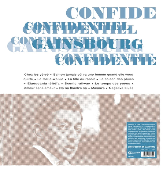 Serge Gainsbourg - Confidentiel [Clear Vinyl]