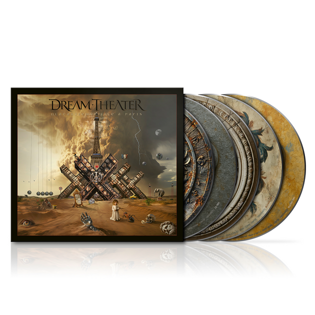 Dream Theater — Quarantième: Live à Paris [3CD + 2 Blu-ray] — sleeve and disc packaging