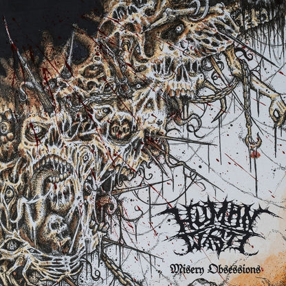 Human Waste – Misery Obsessions [White LP] album artwork and packaging