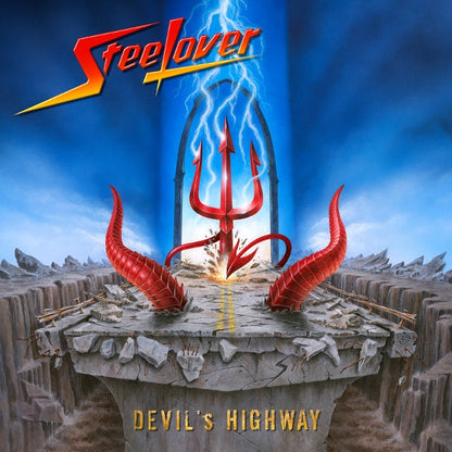 Steelover – Devil's Highway [Blade Bullet Colored LP] album artwork and packaging