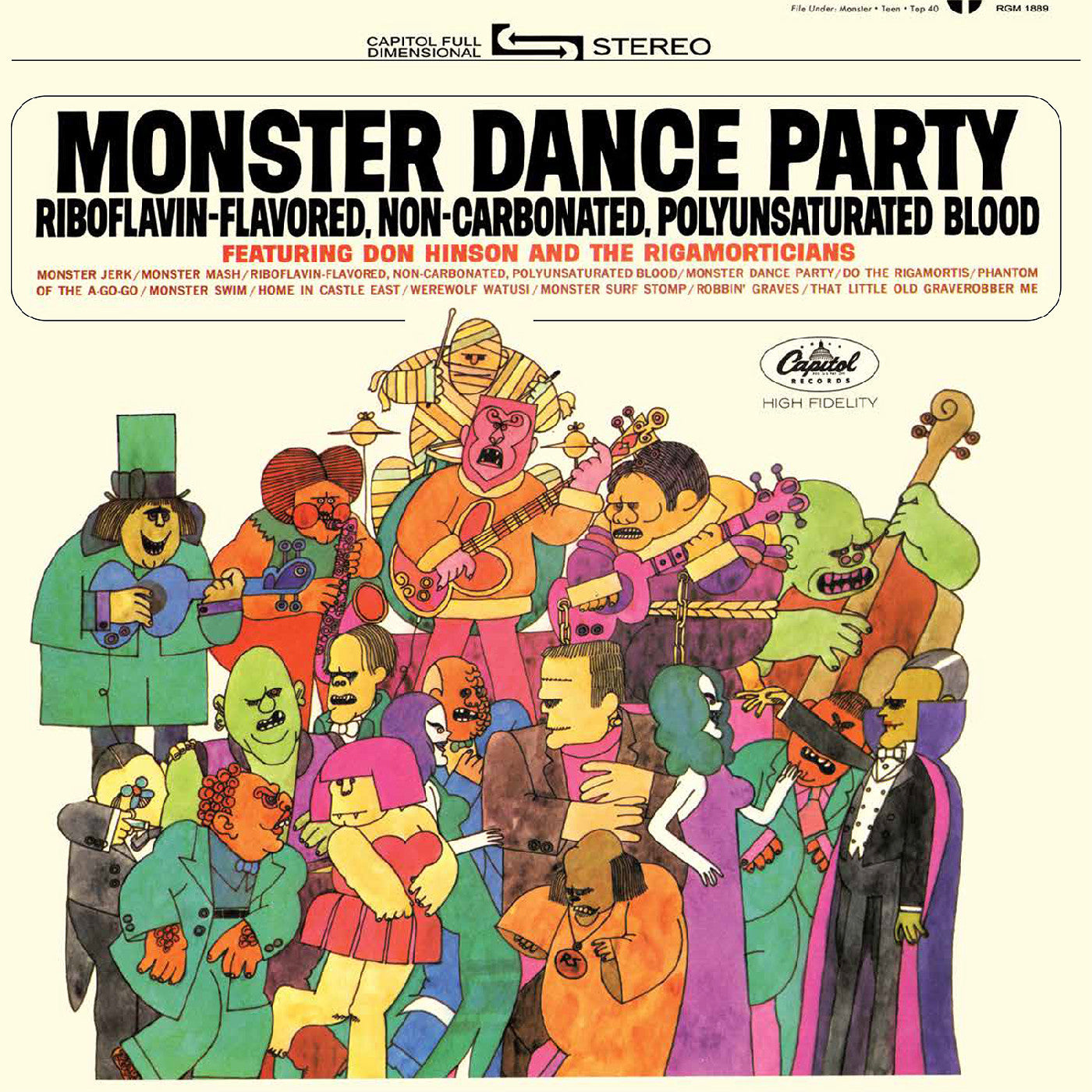 Monster Dance Party (Orange & Black Pumpkin Splatter Vinyl)
