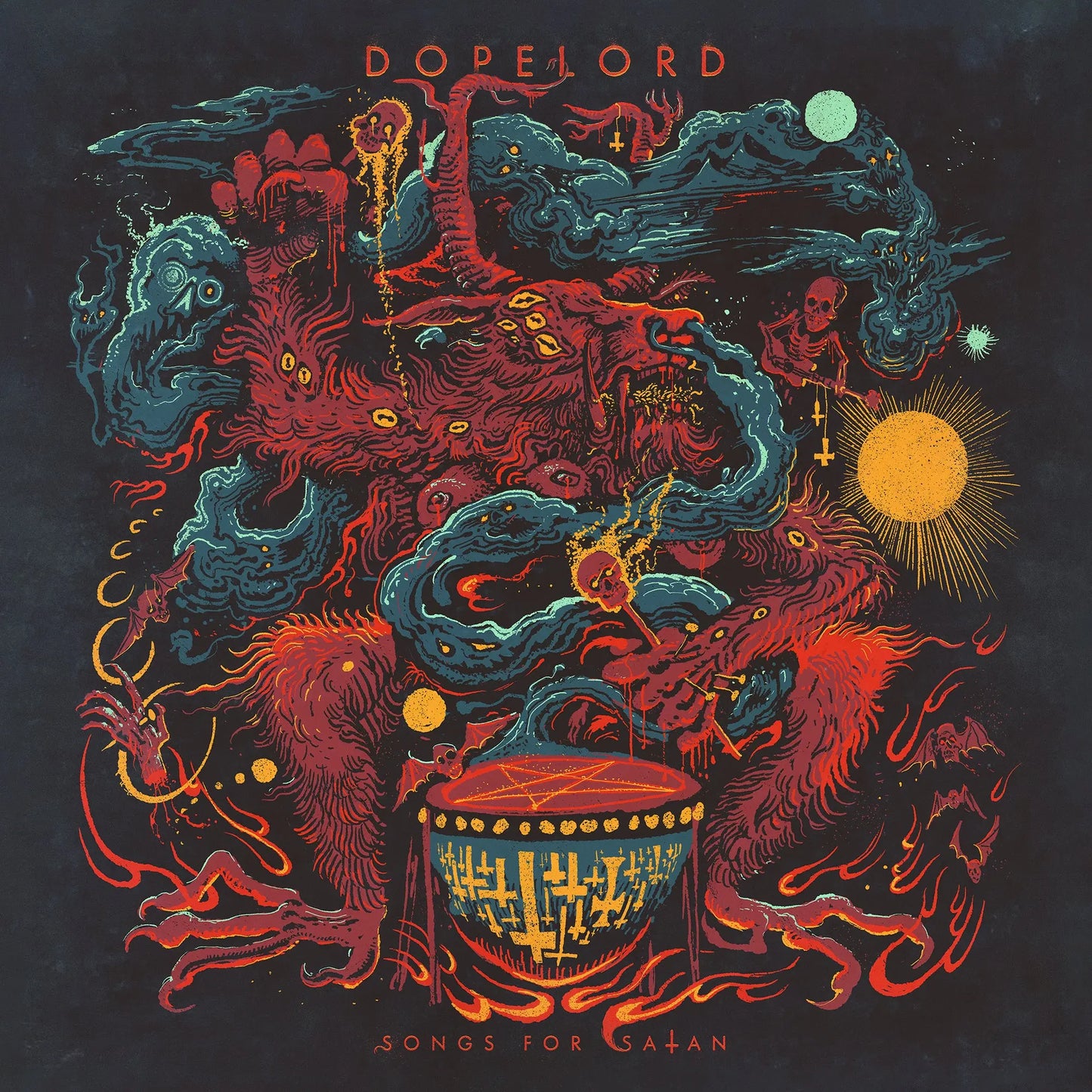 Dopelord - Songs For Satan (Yellow/Black Cloudburst Edition) [LP]