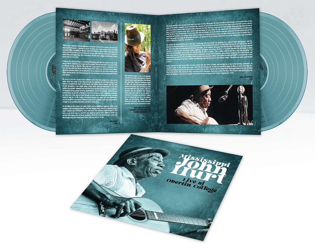 Mississippi John Hurt - Live at Oberlin College 1965 [Turquoise 2LP] - cover and packaging