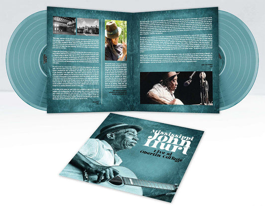 Mississippi John Hurt - Live at Oberlin College 1965 [Turquoise 2LP] - cover and packaging
