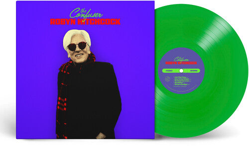Album cover for Robyn Hitchcock - The Confuser on lime green vinyl lp