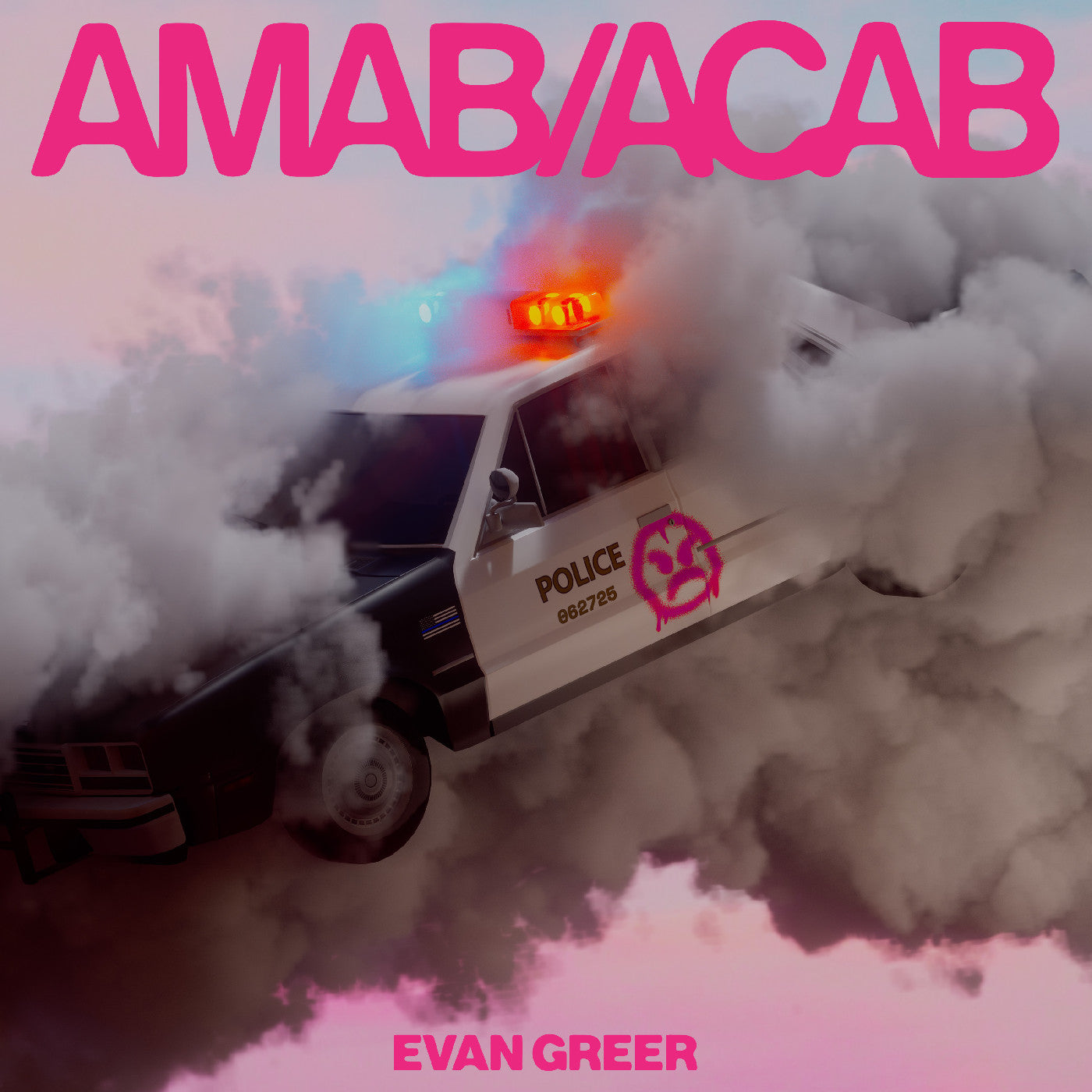 Amab/Acab (Clear/Pink Cloud Vinyl)