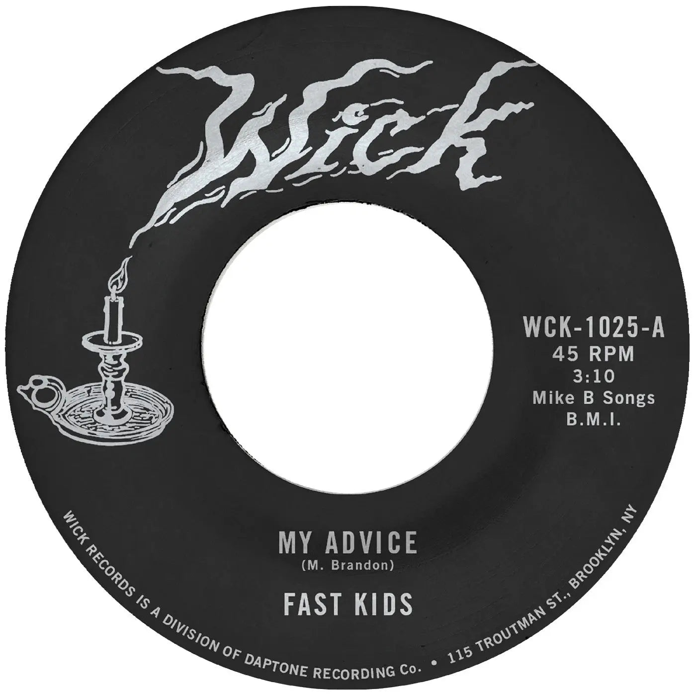 Fast Kids - My Advice B/W Out Of State Plates [Vinyl]