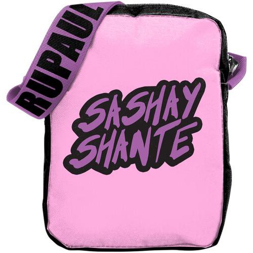 Rocksax - RuPaul: Sashay Logo — Crossbody Bag with Stash Pocket (Pink) — product photo