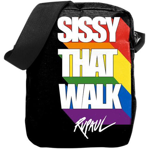 Rocksax - RuPaul: Sissy That Walk — Crossbody Bag with Stash Pocket (Black) — product photo