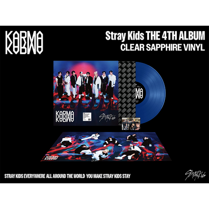 Stray Kids - Karma [Clear Sapphire Vinyl] — artwork