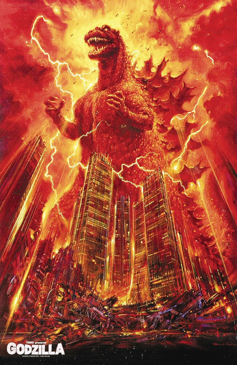Godzilla Red Poster 11 x 17 | Kaiju Movie Wall Art – Drowned World Records