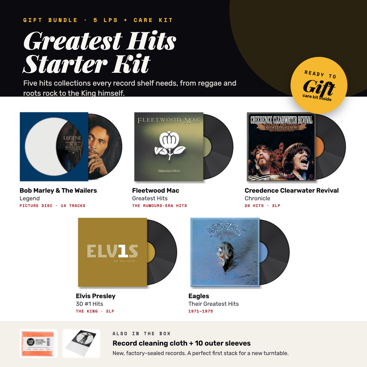 Greatest Hits Starter Kit [5LP + Care Kit]