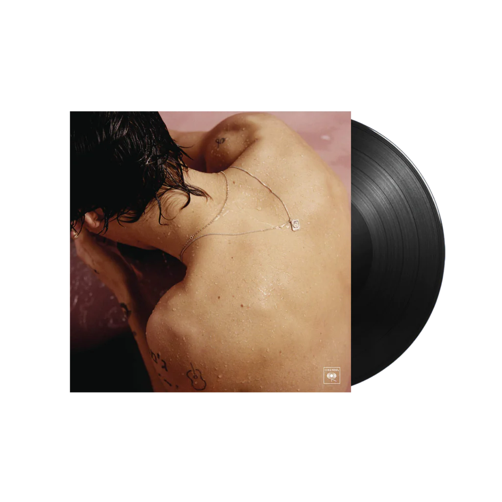 Harry Styles debut album sleeve and black vinyl