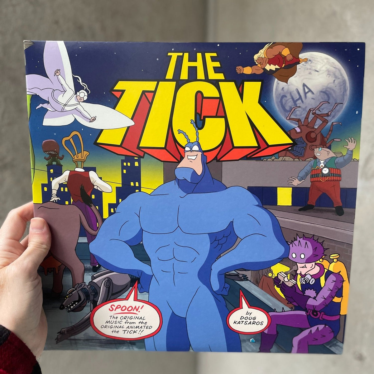 Doug Katsaros — The Tick: Original Soundtrack [2LP]; artwork and packaging