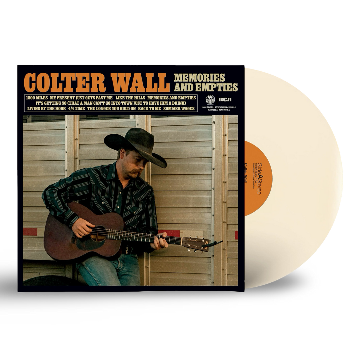 Colter Wall — Memories and Empties [Opaque Bone LP] — record and sleeve