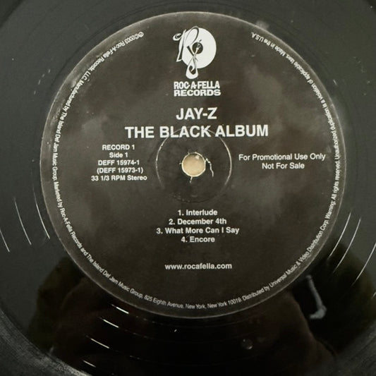 The Black Album (DEFF 15974-1 Promo Clean Advance) [2LP Vinyl]