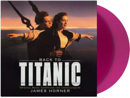 James Horner - Back to Titanic (Soundtrack) [Numbered 1500 2LP Translucent Violet Audiophile Vinyl] — product artwork
