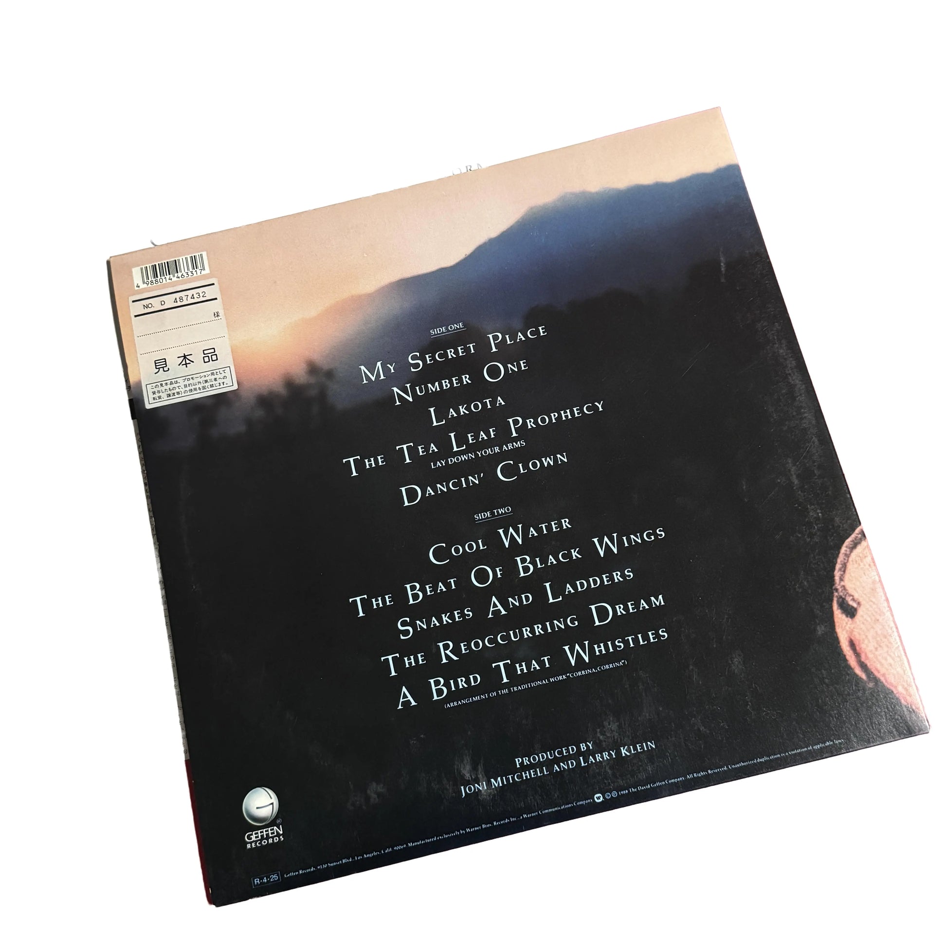 Joni Mitchell - Chalk Mark In A Rain Storm [Japanese PROMO Vinyl]