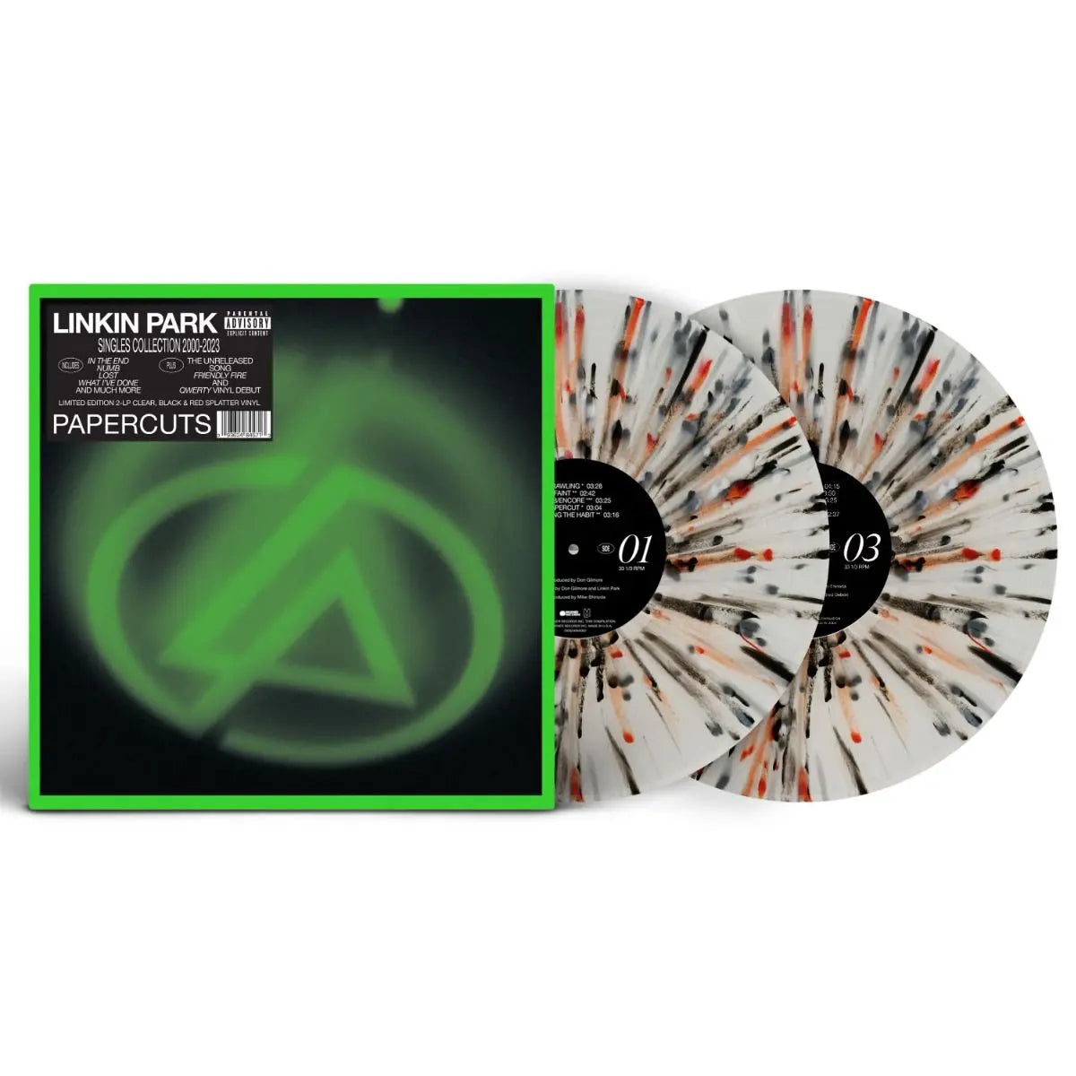 Linkin Park - Papercuts [Explicit Black & Red Splatter Vinyl]