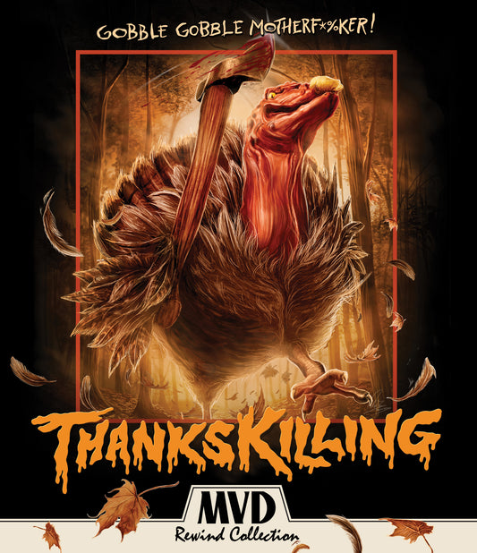 ThanksKilling Collector's Edition Blu-ray cover art with slipcover, MVD Rewind Collection