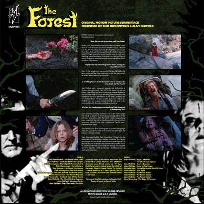 Dick Hieronymus & Alan Oldfield - The Forest (Original Motion Picture Soundtrack) back cover
