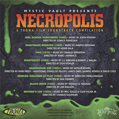 Necropolis: Troma Entertainment Film Soundtrack Compilation back cover