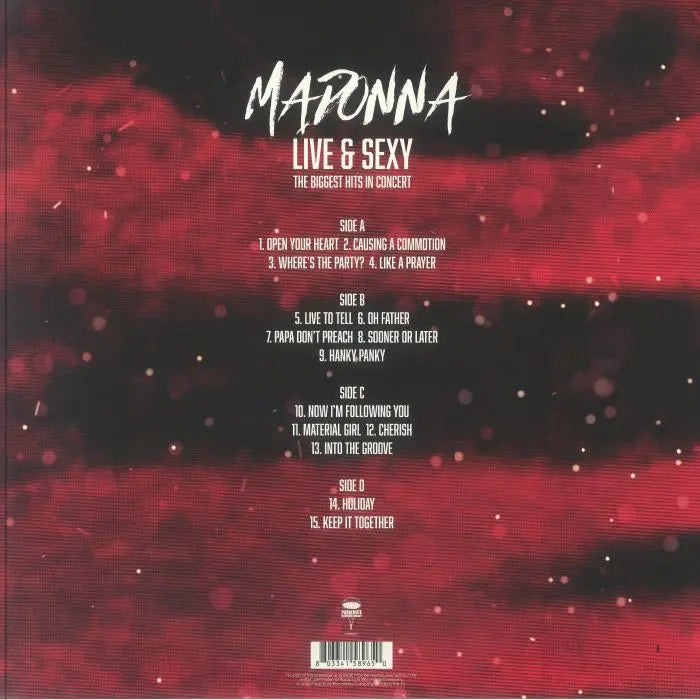 Madonna - Live & Sexy [Pink Vinyl] – Drowned World Records