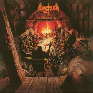 Album cover for Magnum - On a Storyteller's Night on orange marble half-speed mastered vinyl lp