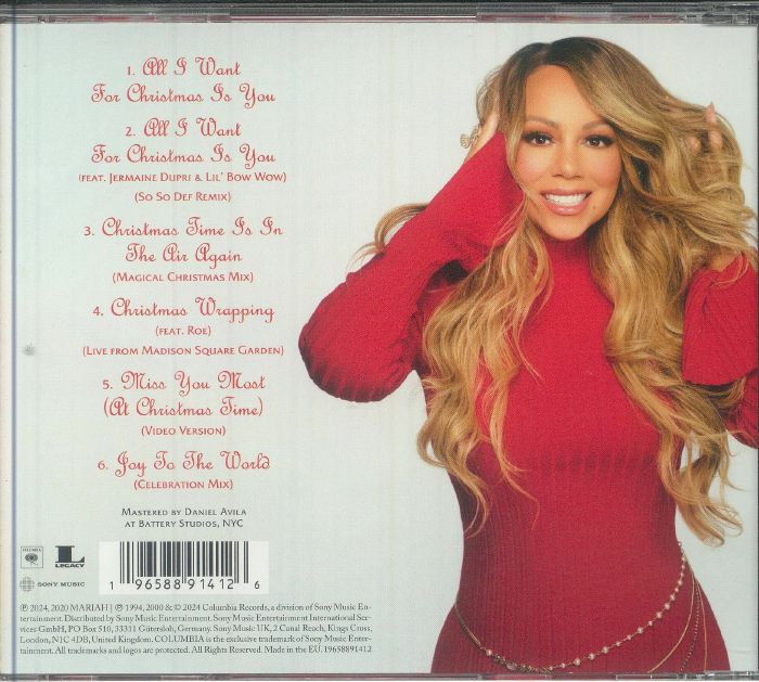 Mariah Carey All I Want For Christmas sold Is You Vinyl 12