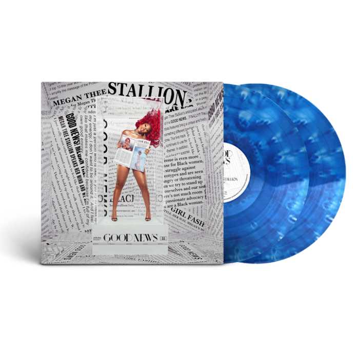 Megan Thee Stallion - Good News [Explicit Blue & White Vinyl