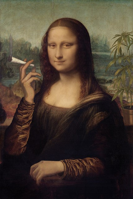 Mona Lisa Blunt parody art poster, 24 x 36 inches