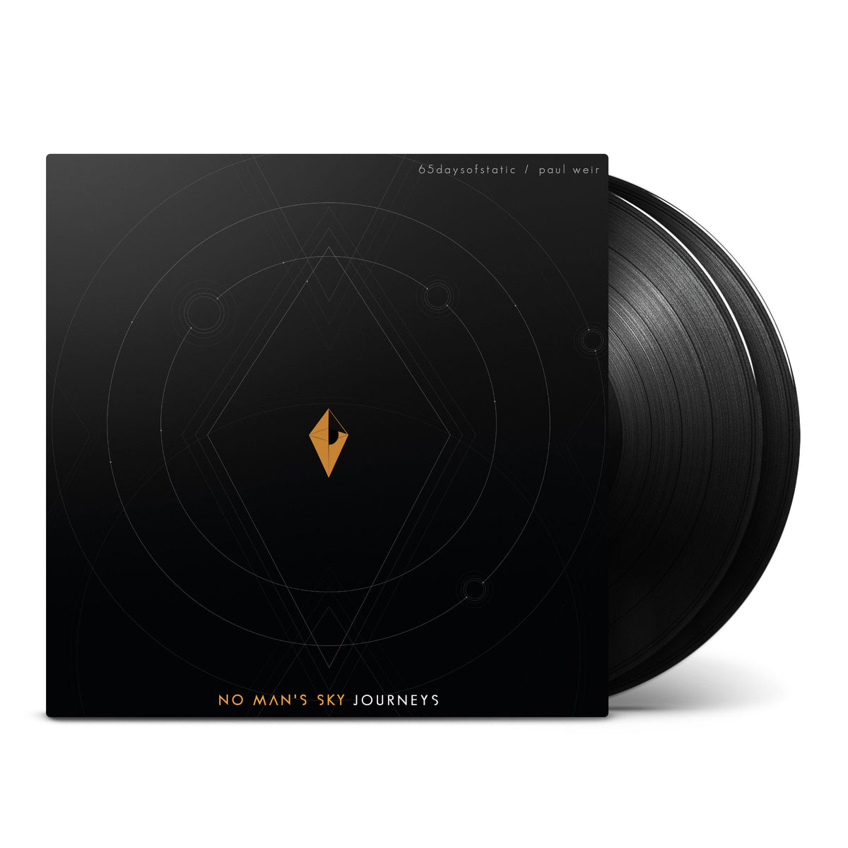 65daysofstatic & Paul Weir — No Man's Sky: Journeys (Soundtrack) [180g 2LP Vinyl] — sleeve and disc packaging