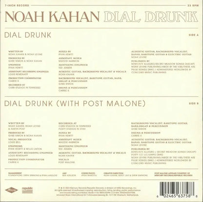 Noah Kahan - Dial Drunk [Clear 7" Vinyl Single]