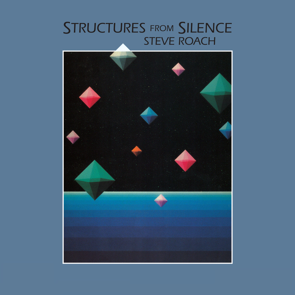 Steve Roach – Structures From Silence [Sea Blue & Ultra Clear Swirl LP] cover artwork
