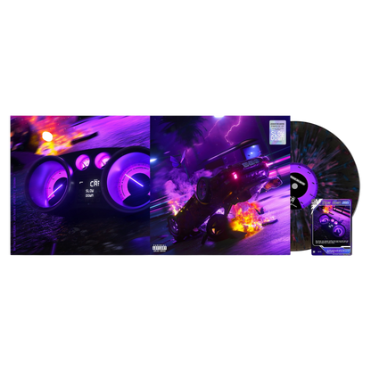 Chase Atlantic - Paradise [EP, Black Ice/Pink/Blue Splatter Vinyl] - album artwork and packaging