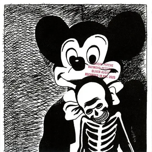 Pettibon, Oliver Augst, Raymond - American Psyche [Red Vinyl folded riso-printed cover 2x7"]