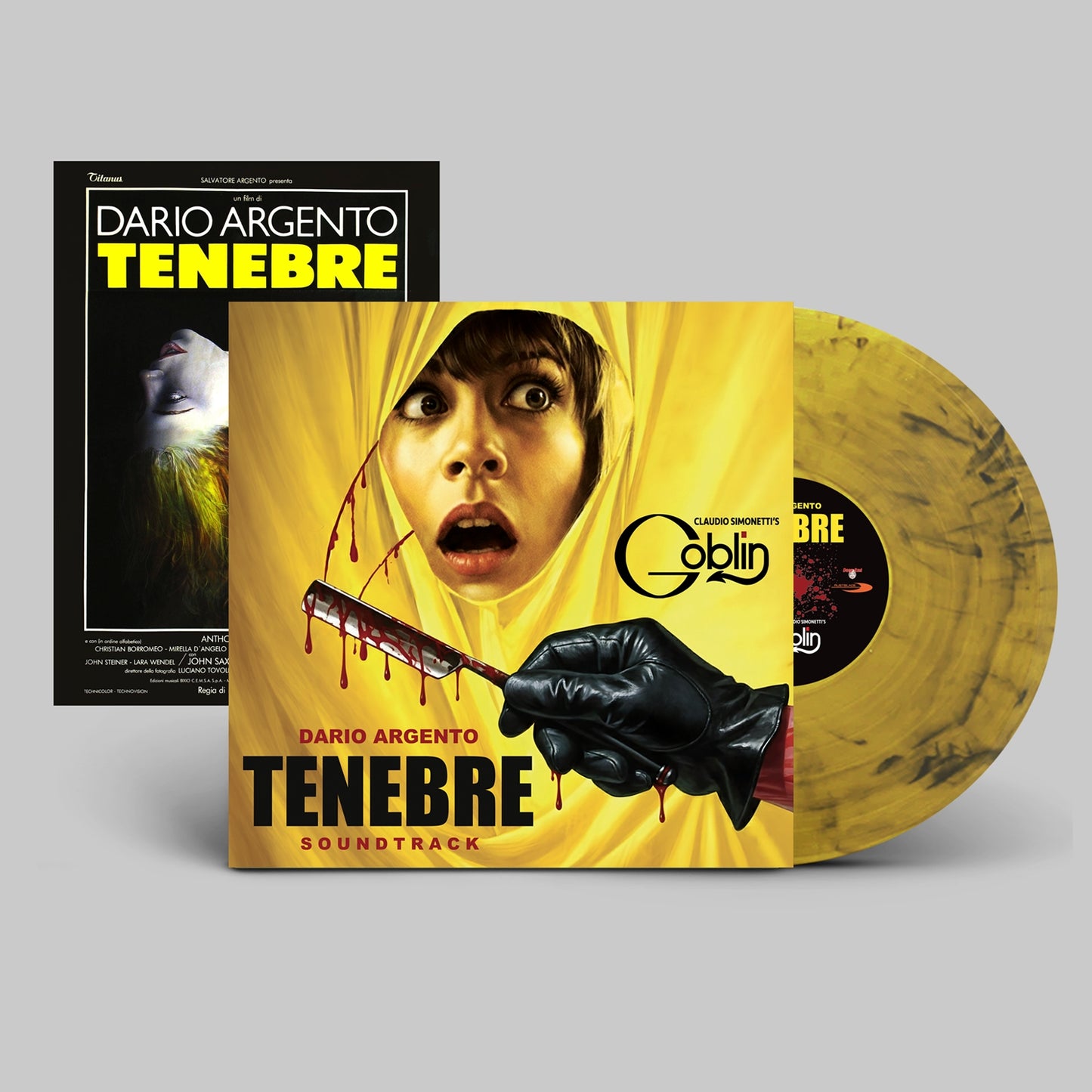 Claudio Simonetti's Goblin Tenebrae Soundtrack Yellow Smoke Vinyl packshot