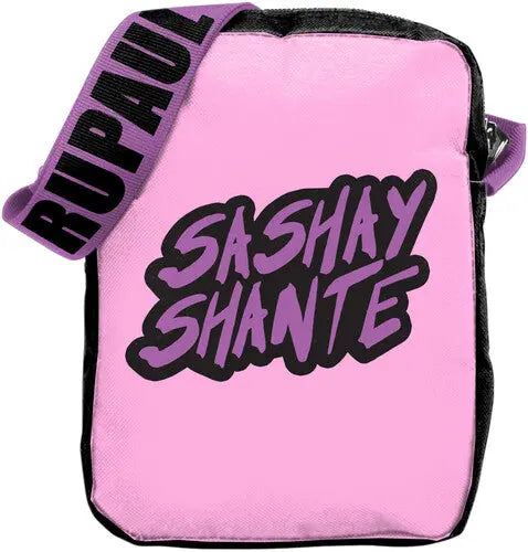Rocksax - Ru Paul: Sashay Logo - Crossbody Bag With Stash Pockets (Pink)