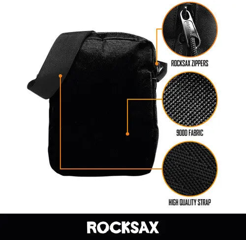 Rocksax - Ru Paul: Sashay Logo - Crossbody Bag With Stash Pockets (Pink)