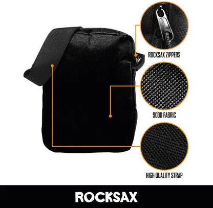 Rocksax - Ru Paul: Sashay Logo - Crossbody Bag With Stash Pockets (Pink)