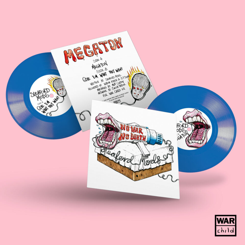 Sleaford Mods — Megaton [Blue 7"] — product and packaging
