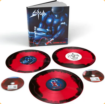 Sodom — Tapping the Vein [Super Deluxe Red & Black Swirl 3LP + 2CD Box Set] — product image